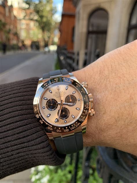 rolex rose gold daytona oysterflex|rolex rose gold for sale.